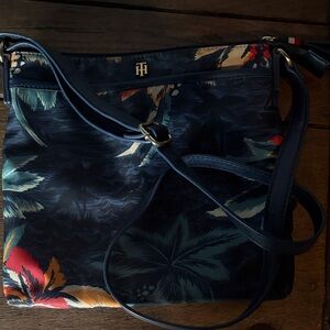 Tommy Hilfiger Navy Floral Crossbody Bag